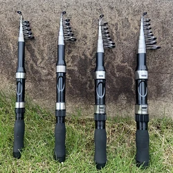Caña telescópica de spinning mini portátil para pesca de carpa