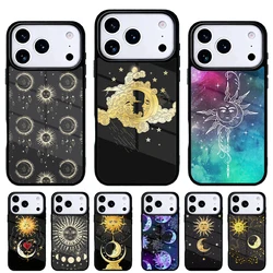 Funda Sun Moon iPhone 17 Air 16e 15 14 13 Pro Max – Carcasa trasera