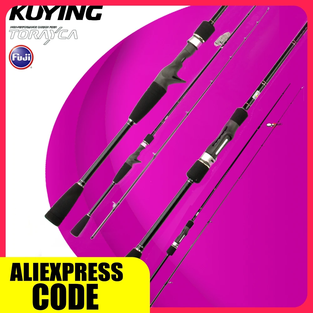 Caña KUYING Top Caster ML FUJI anillas acción media para señuelos - imagen 4
