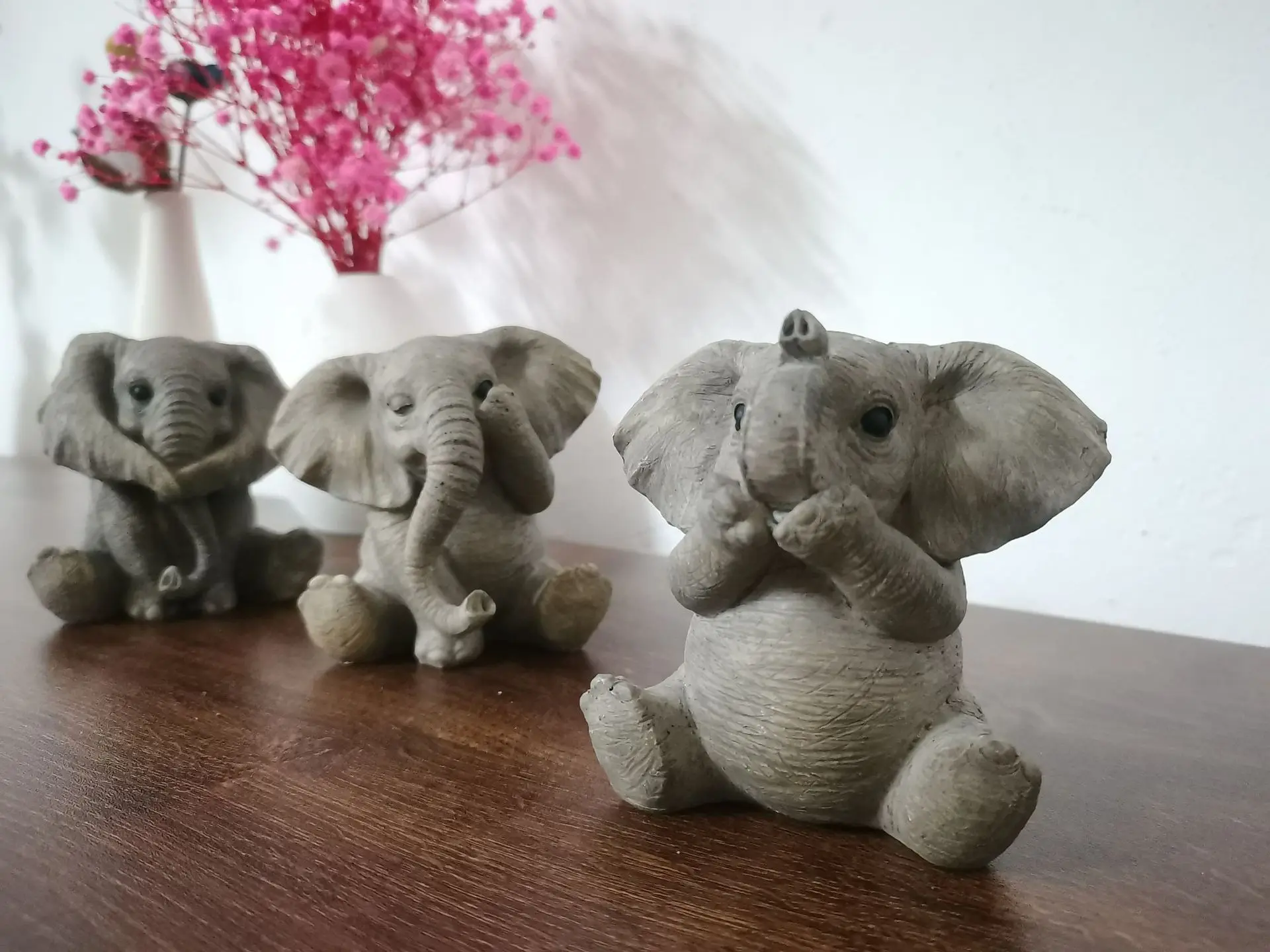 Elefante gris Feng Shui modelo 3