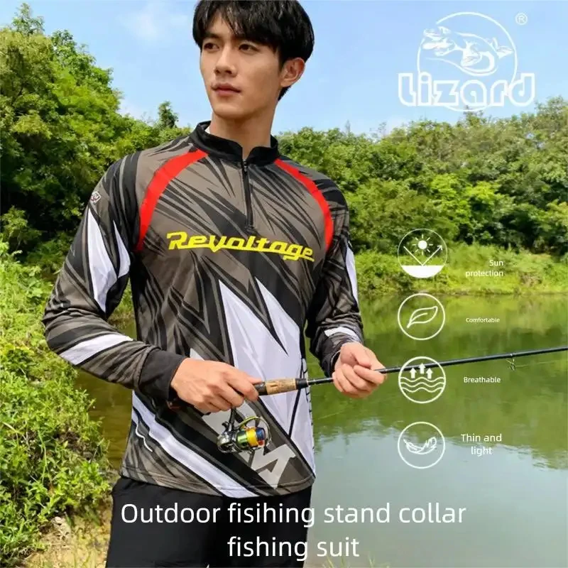Lizard Fishing camiseta pesca UV transpirable efecto frío
