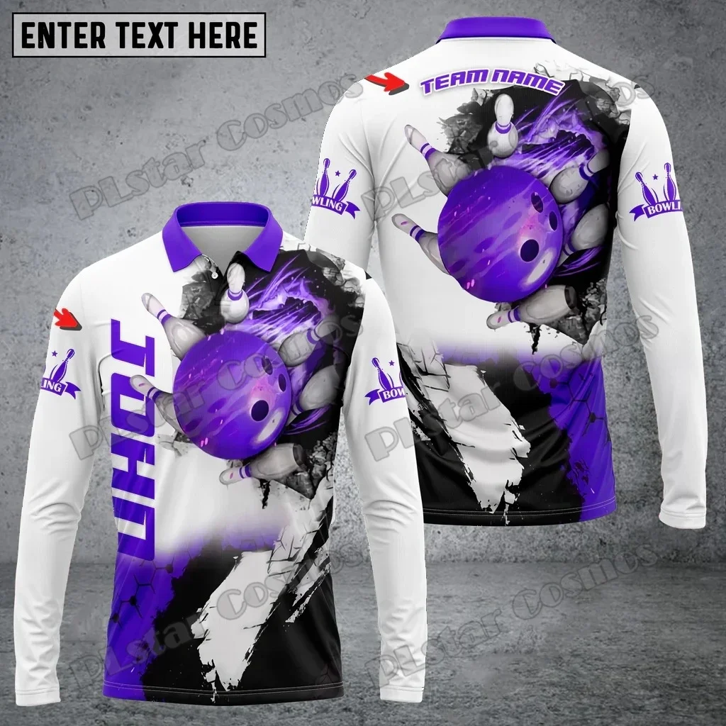 Polo manga larga con estampado 3D hexagrama y alfileres hombre - imagen 5