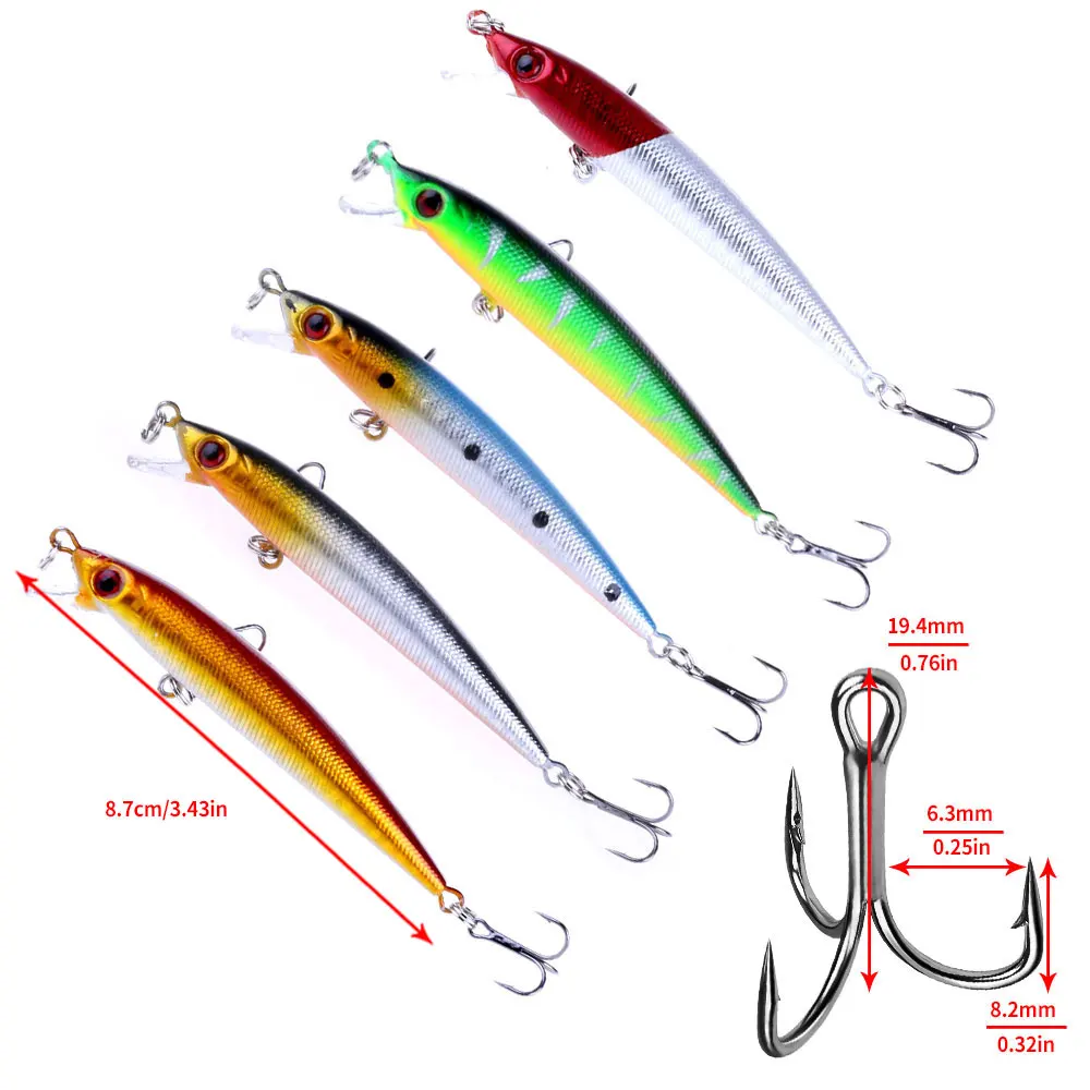 Set señuelos plástico duro – Crankbaits y Swimbaits para depredadores - imagen 2
