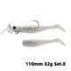 TSURINOYA Flutter señuelo blando cola en T con jig para lubina