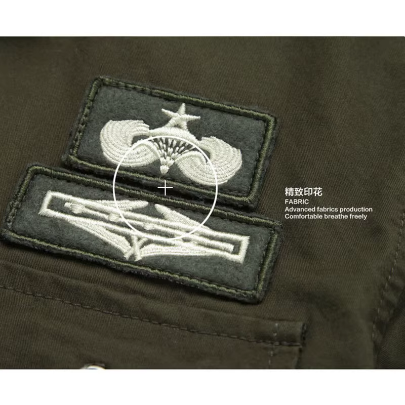Camisa oversize 6XL algodón bordado A2F018 – Para pesca - imagen 3