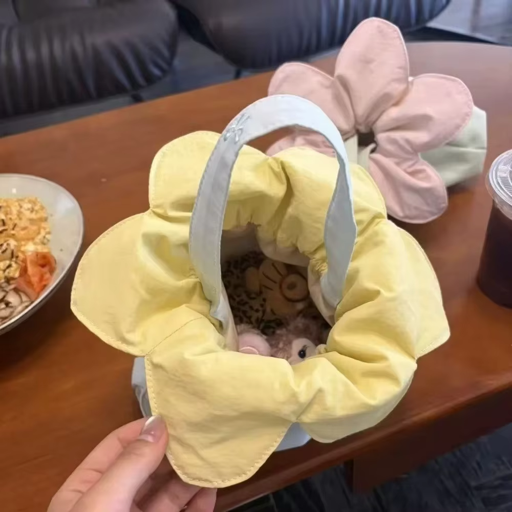 Bolso de cordón floral – Poliéster resistente y ligero - imagen 3