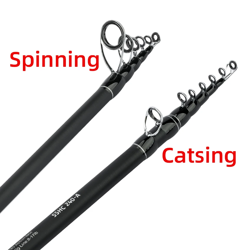 Caña telescópica de surfcasting y feeder para pesca en roca, carpa - imagen 5