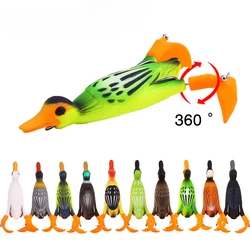 Señuelo Hélice Flotante Doble Gancho – Aletas de pato con púas