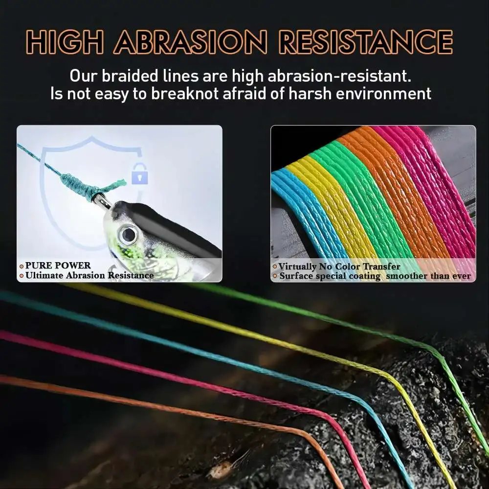 X8 Hilo PE Trenzado para Carpa – Multifilamento súper resistente - imagen 5