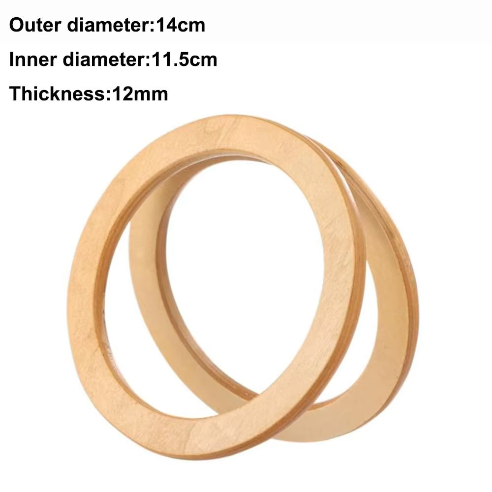 Asas Redondas de Madera para Bolsos Artesanales - imagen 5