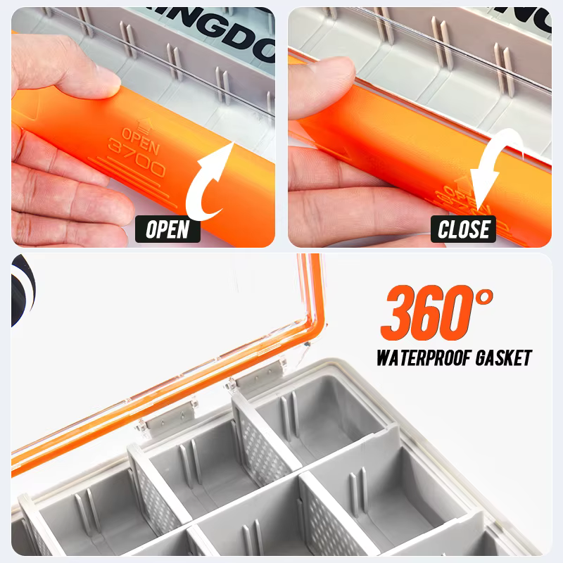 Caja de pesca Kingdom con divisores extraíbles – Organizador portátil - imagen 5