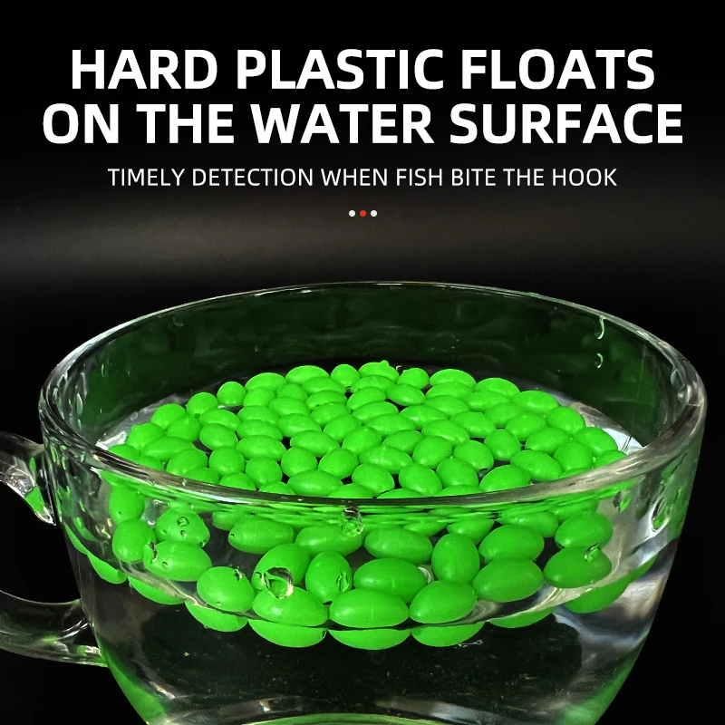 ShareShark Cuentas Luminosas Ovaladas para Pesca con Anzuelos Triples - imagen 4