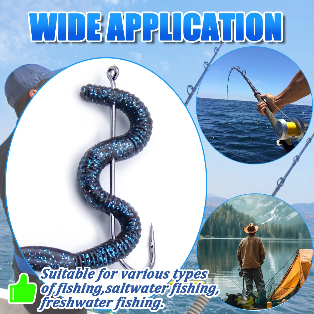 Anzuelos Aberdeen FishTrip – Caña larga con púas para mar y agua dulce - imagen 4