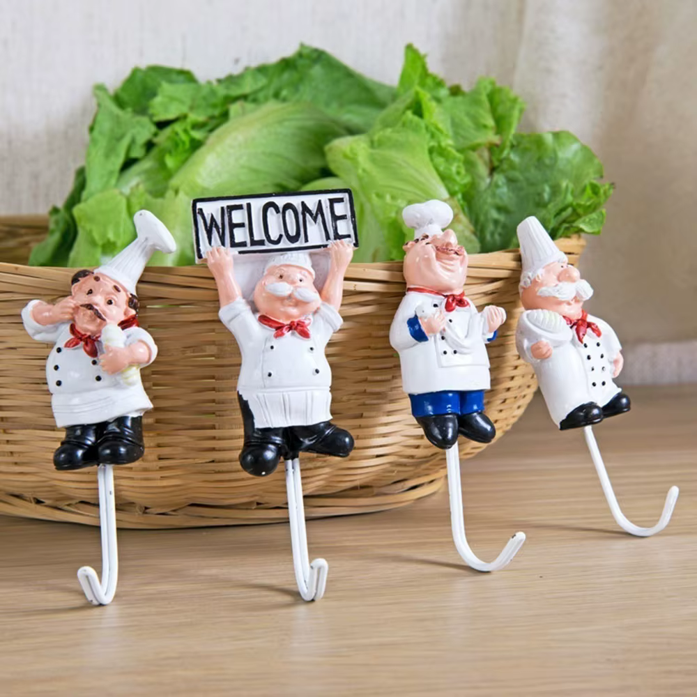 Ganchos de cocina creativa Chef – Estante colgador para utensilios - imagen 4