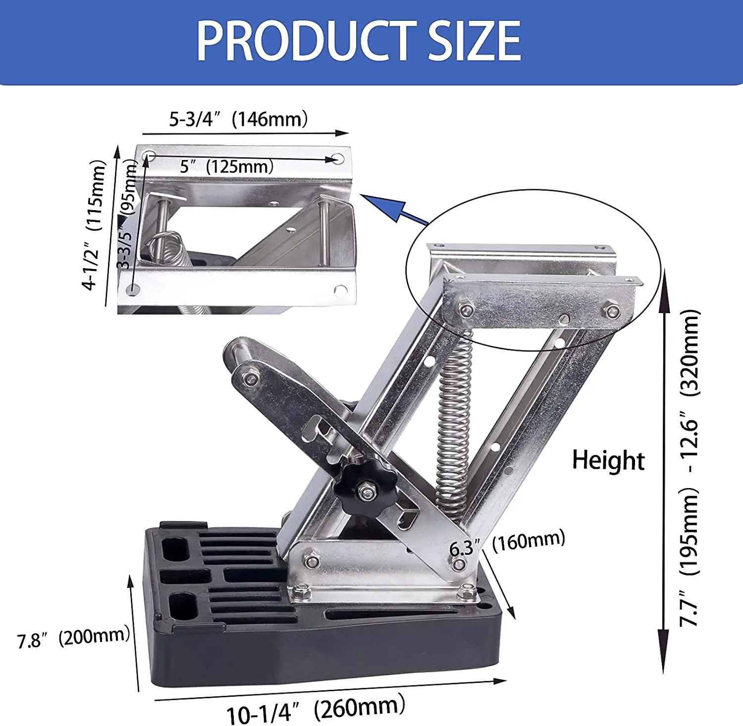 Soporte de Montaje para Motor Fueraborda en Aluminio – Hasta 20HP - imagen 4