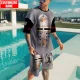 Camiseta y pantalón corto Caballero Templario para pesca 3D - imagen 5