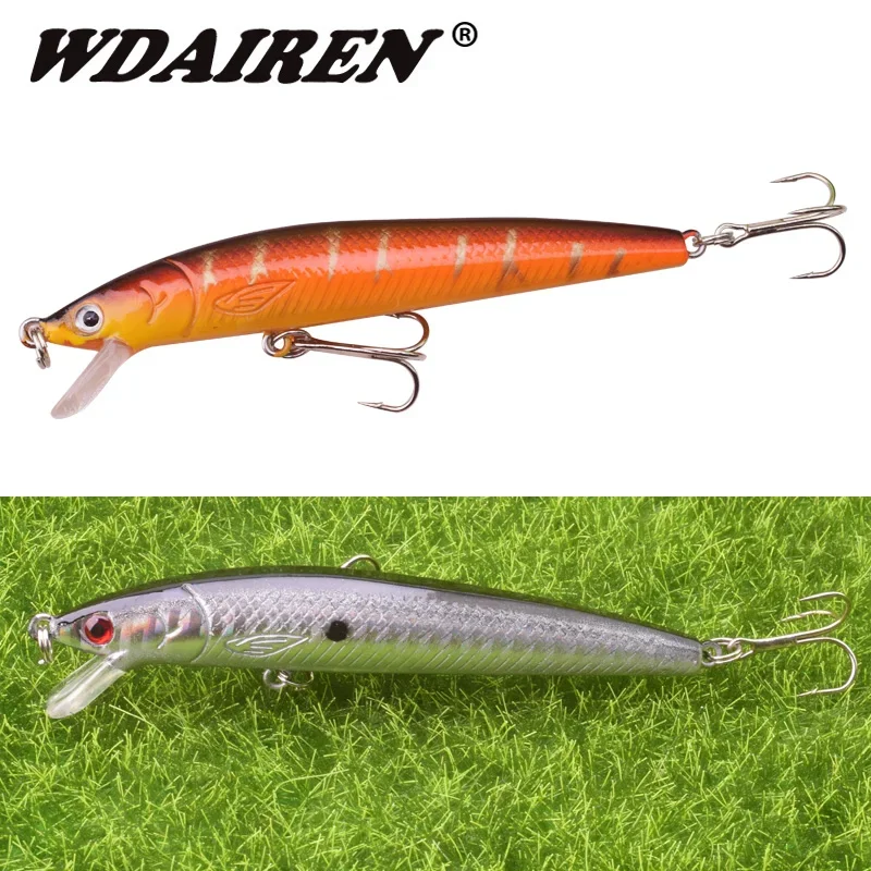 WDAIREN Señuelos para lubina - Cebo duro 95mm 7,5g Minnow Swimbait
