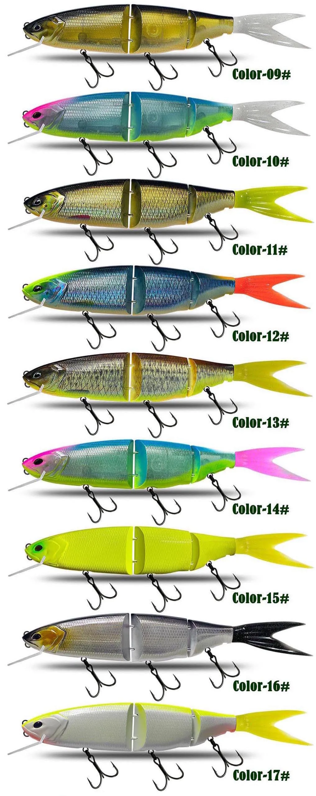 Muestra de los patrones de color disponibles