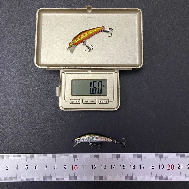 Mini señuelos wobbler para trucha: hundidores jerkbait swimbait - imagen 4