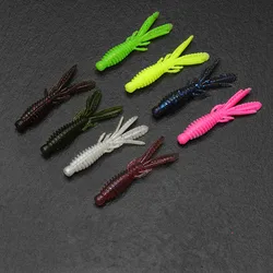 Senuelo Ned Rig 6-7 cm – Vinilo gusano y camaron negro