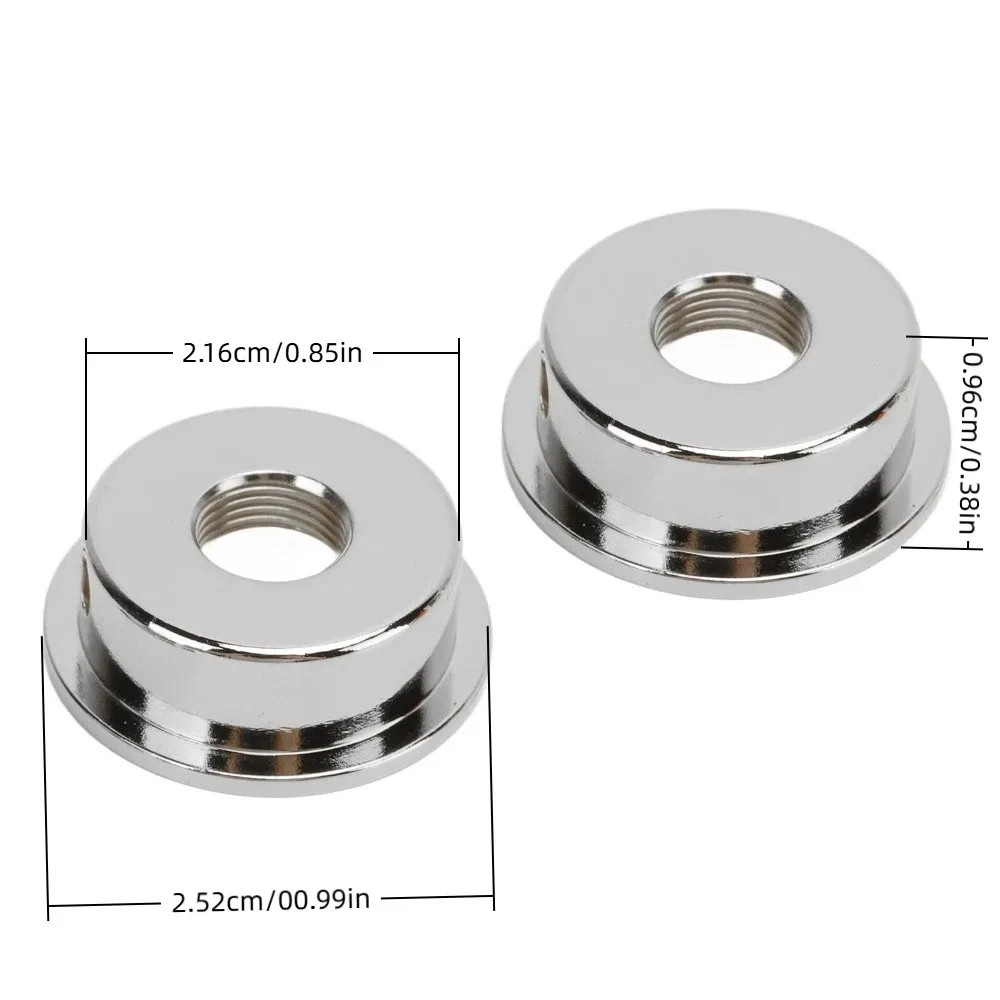 Cubiertas de conector Jackplate metálicas redondas de zinc con tornillos - imagen 4