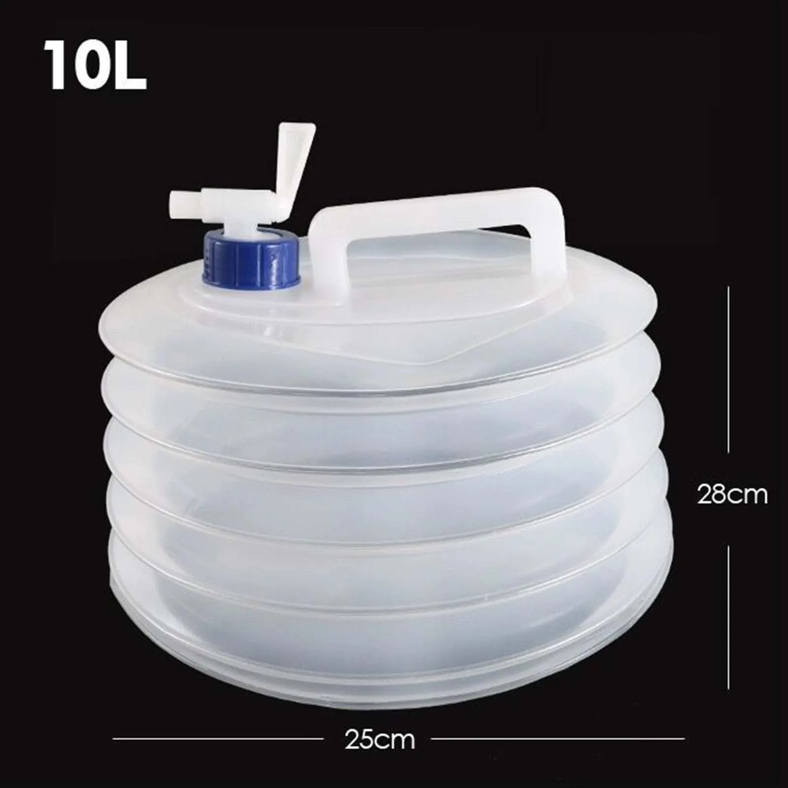 Cubo plegable reutilizable para agua portátil – para pesca y camping - imagen 2