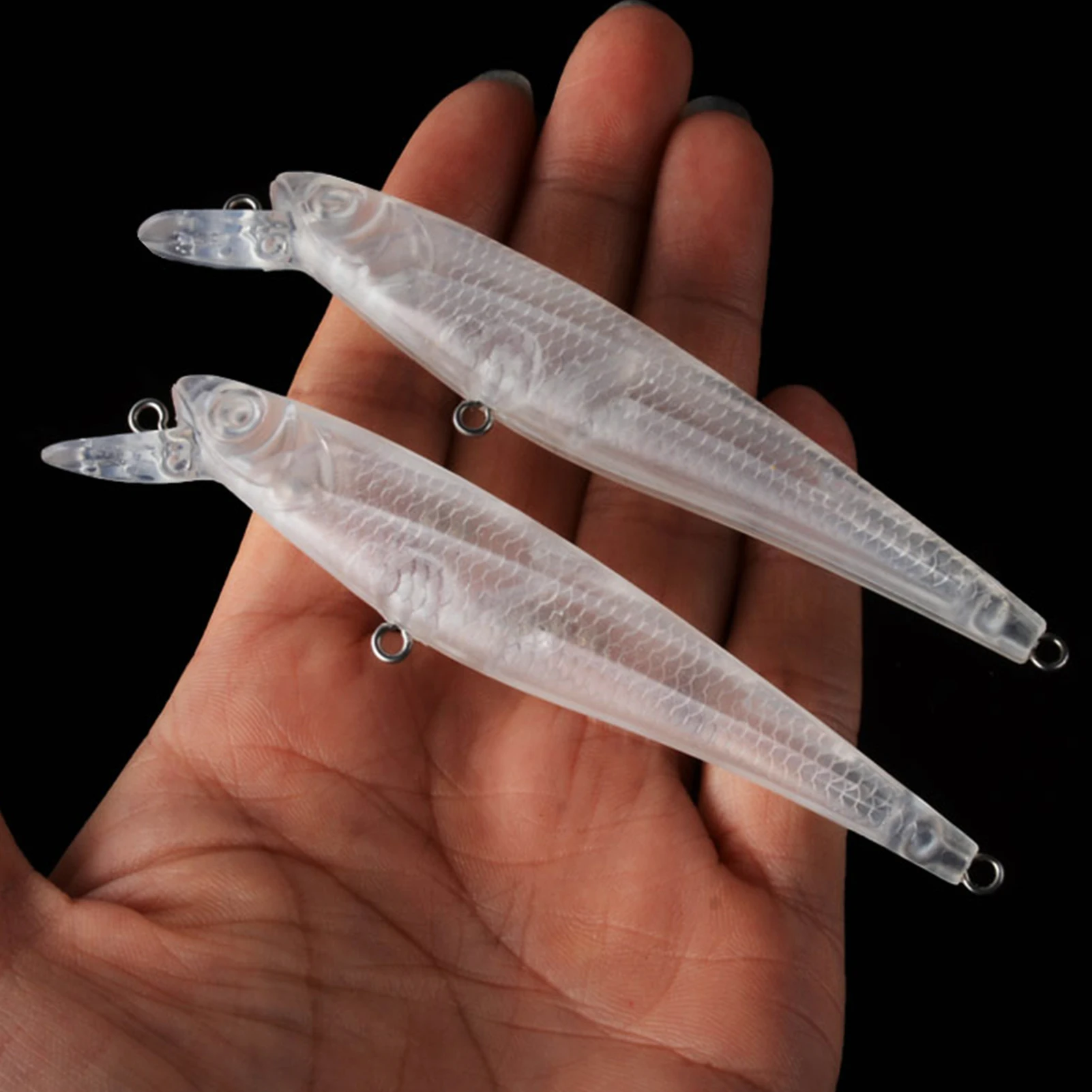 FREE FISHER Señuelos transparentes DIY con ojos 3D para pesca - imagen 5