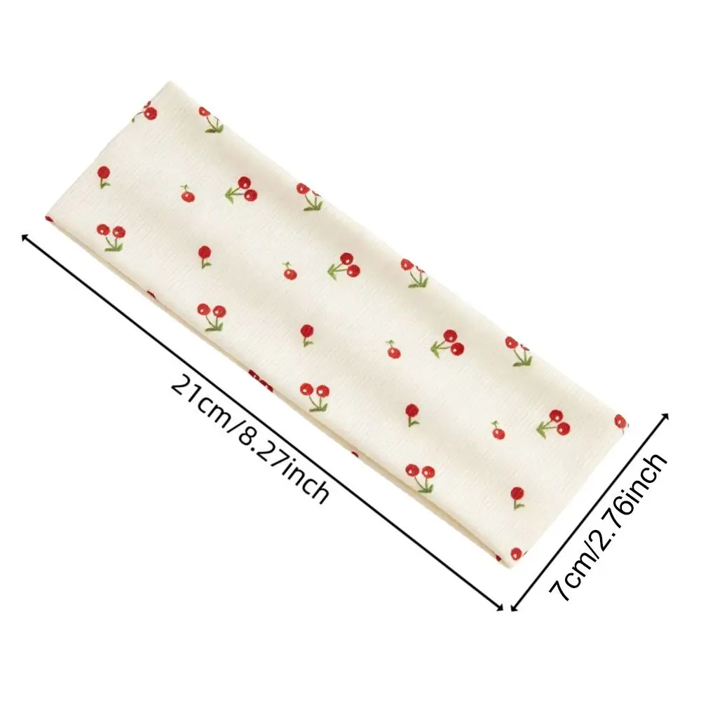 Diadema de yoga con estampado de cerezas