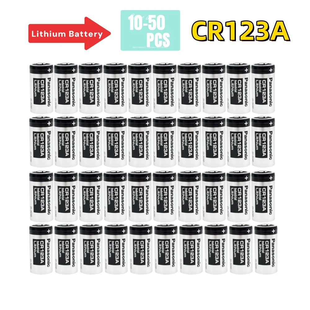 Baterías Panasonic 123 tipo CR123A en pack