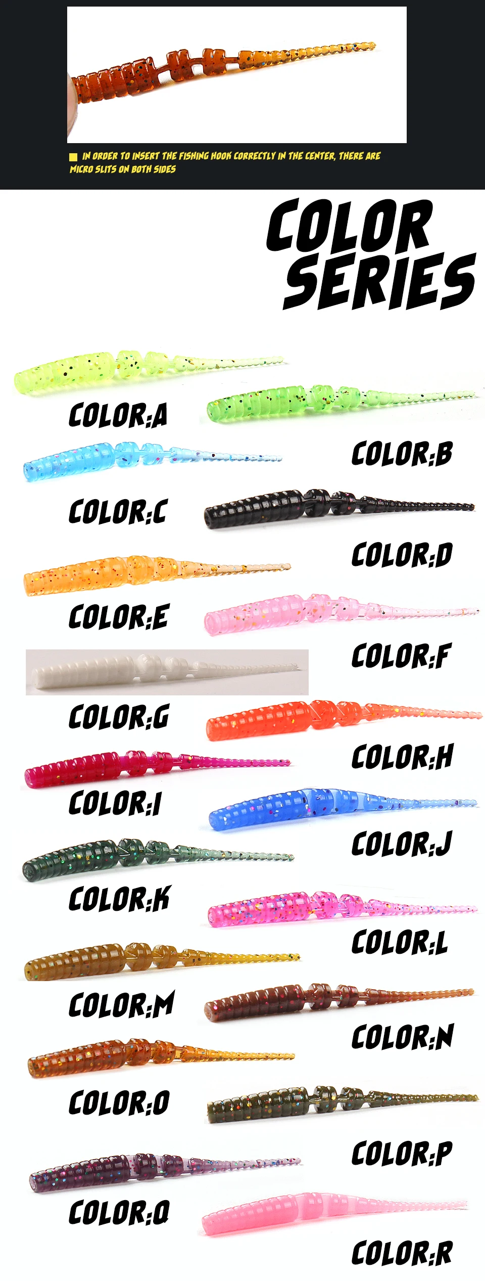 Variedad de colores disponibles