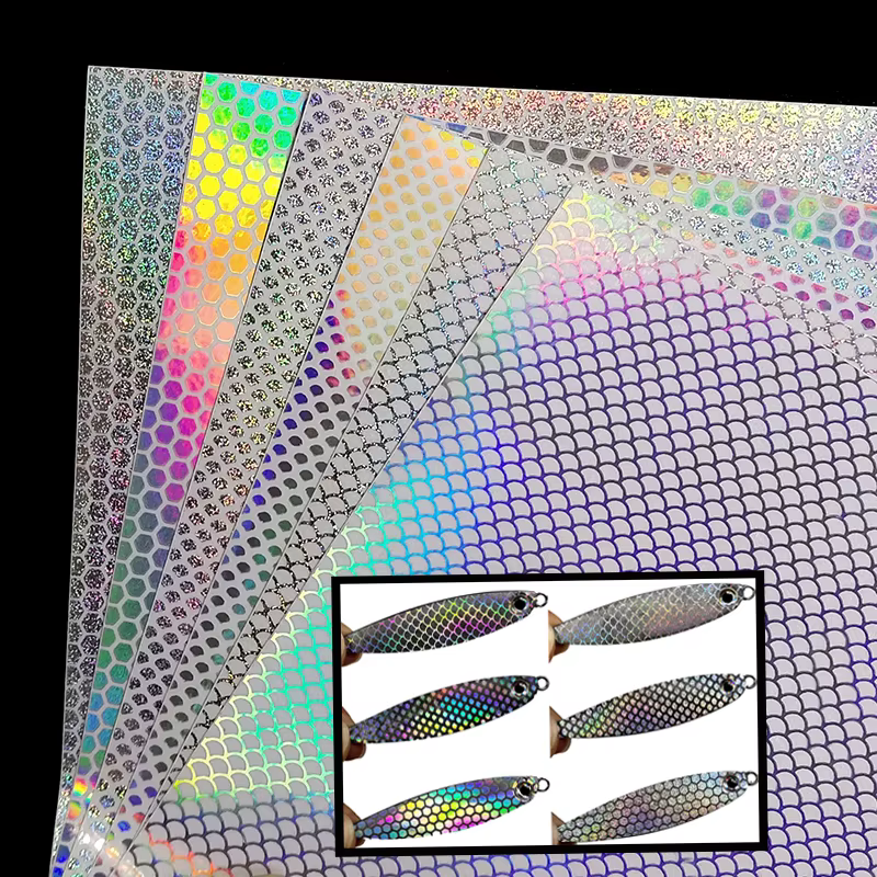 Effect Flash cinta holográfica escamas para montar señuelos pesca - imagen 2