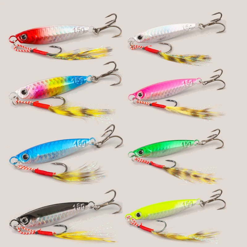 Cuchara metálica para jigging en agua salada para lubina - imagen 3