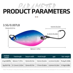 ShareShark Señuelos de Cuchara metálicos brillantes para pesca