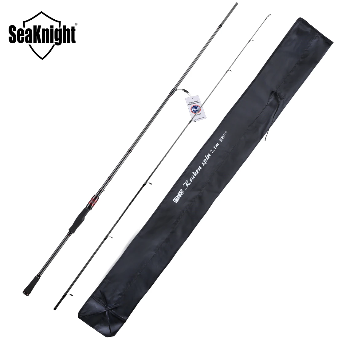 Caña de pescar carbono 40T SeaKnight – Fuji Guide seccional