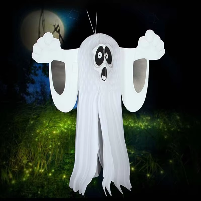 Colgante de Fantasma 3D para Halloween – Decoración Festiva de Terror - imagen 5