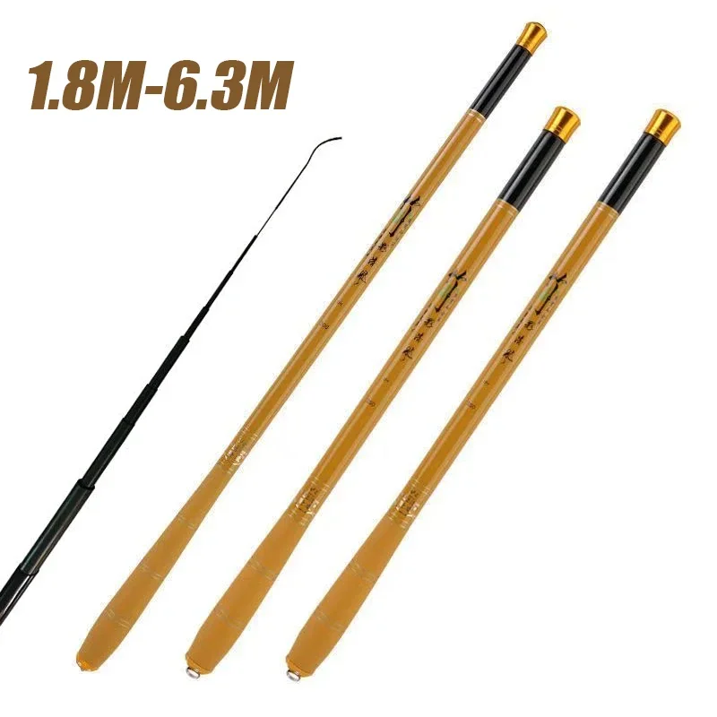 Caña Tenkara plegable de carbono para pescar en arroyos