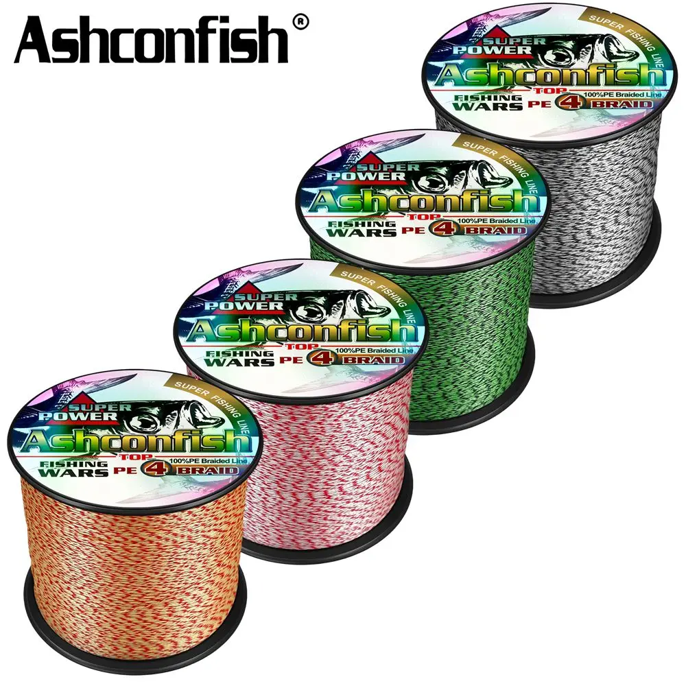 Ashconfish Sedal trenzado PE invisible 2‑100lb – Multifilamento Japón - imagen 3