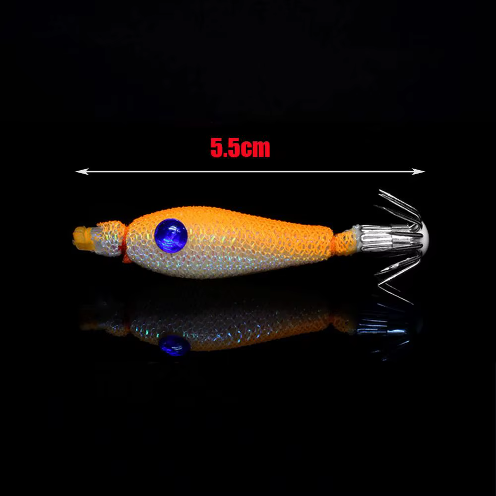 Cebo Jigging Luminoso Calamar Gancho Acero Inoxidable Sepia Pulpo - imagen 4