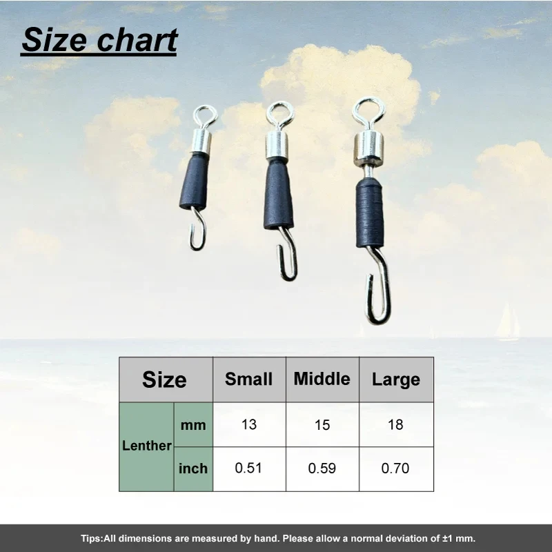 Giradores de cambio rápido para pesca de carpa, enganche express - imagen 4
