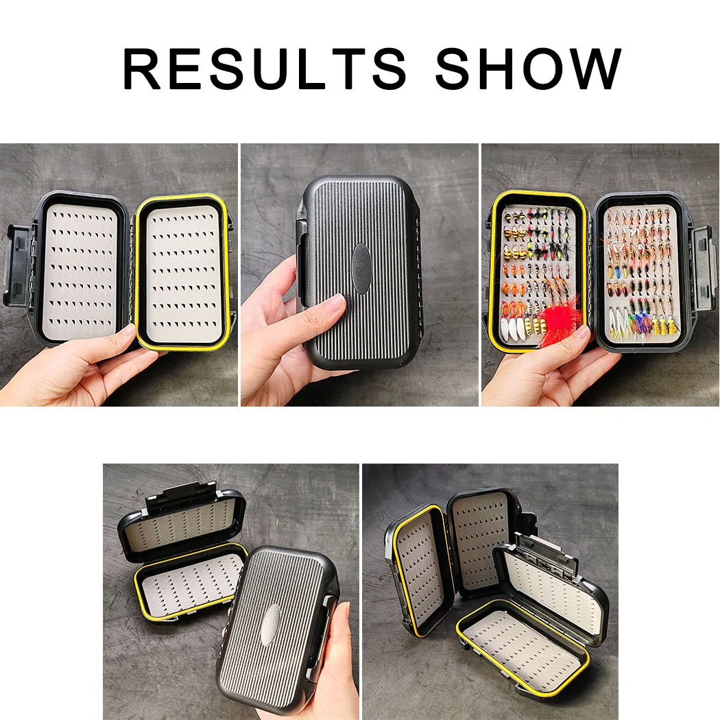 Señuelo mosca impermeable doble cara para trucha con caja - imagen 3