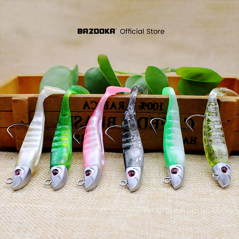 Bazooka Jighead T – Cabeza de plomo silicone para perca y lucio - imagen 3