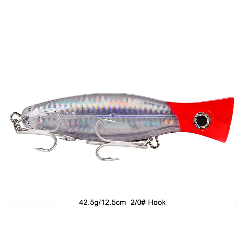 Popper 13cm 43g – Señuelo Topwater para Pesca de GT en Agua Salada