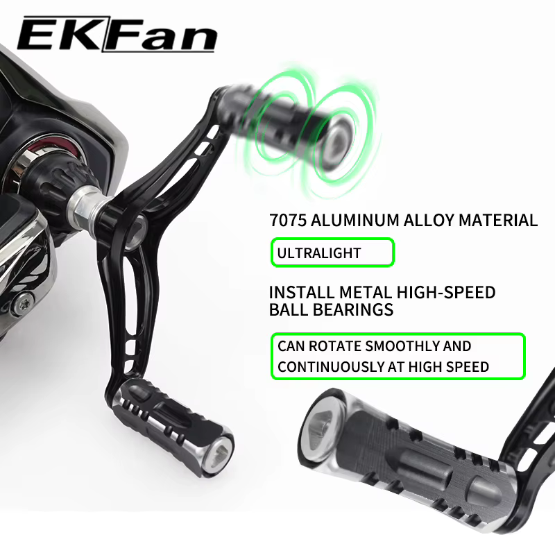 Manivela Reemplazo Aluminio 73mm – Para Carretes Spinning EKFan - imagen 3