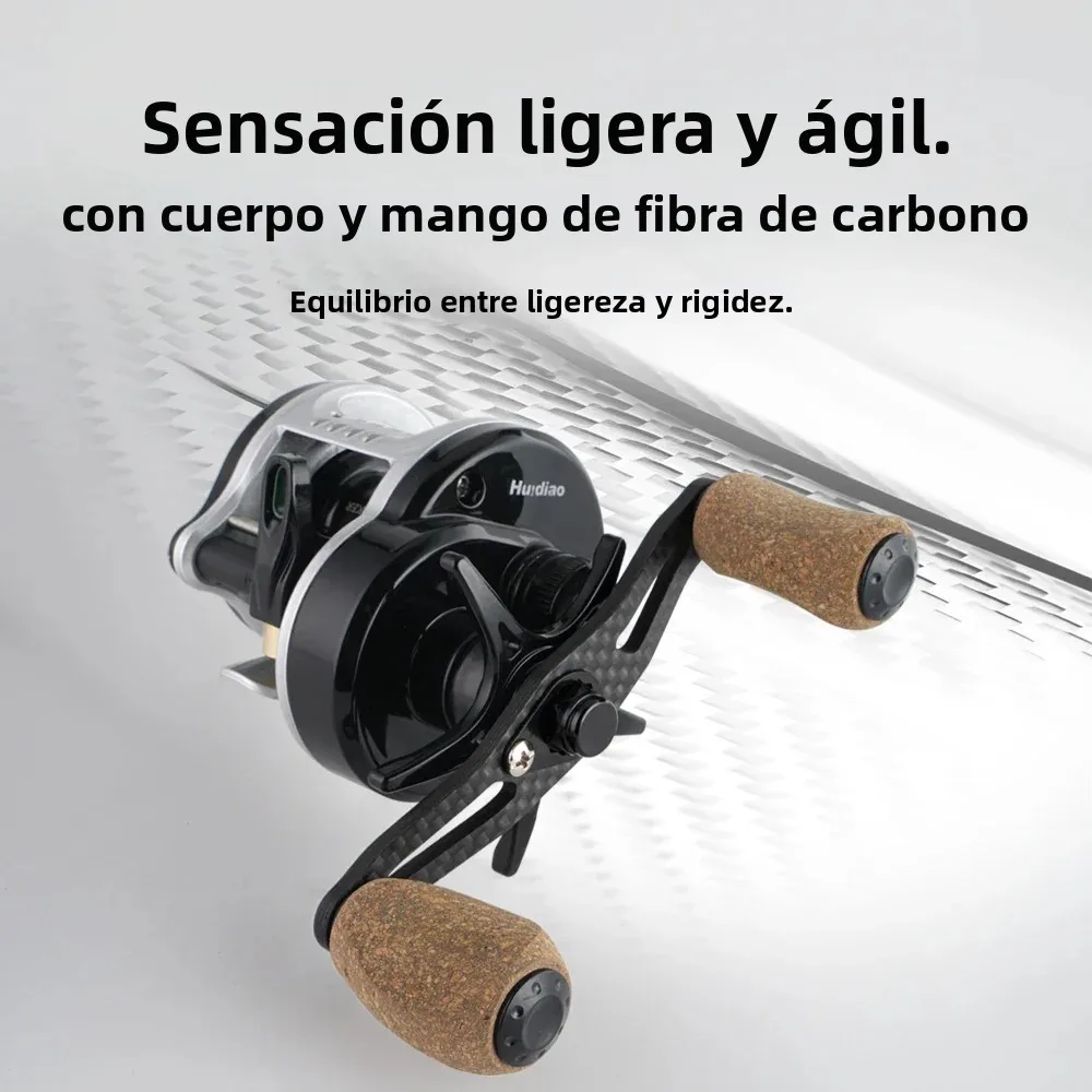 Huidiao TRAILSEEKER G1 BFS ultraligero baitcasting DC de fibra carbono - imagen 3