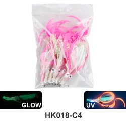 Anzuelos Jigging lento Obsession HK018 agua salada falda calamar UV