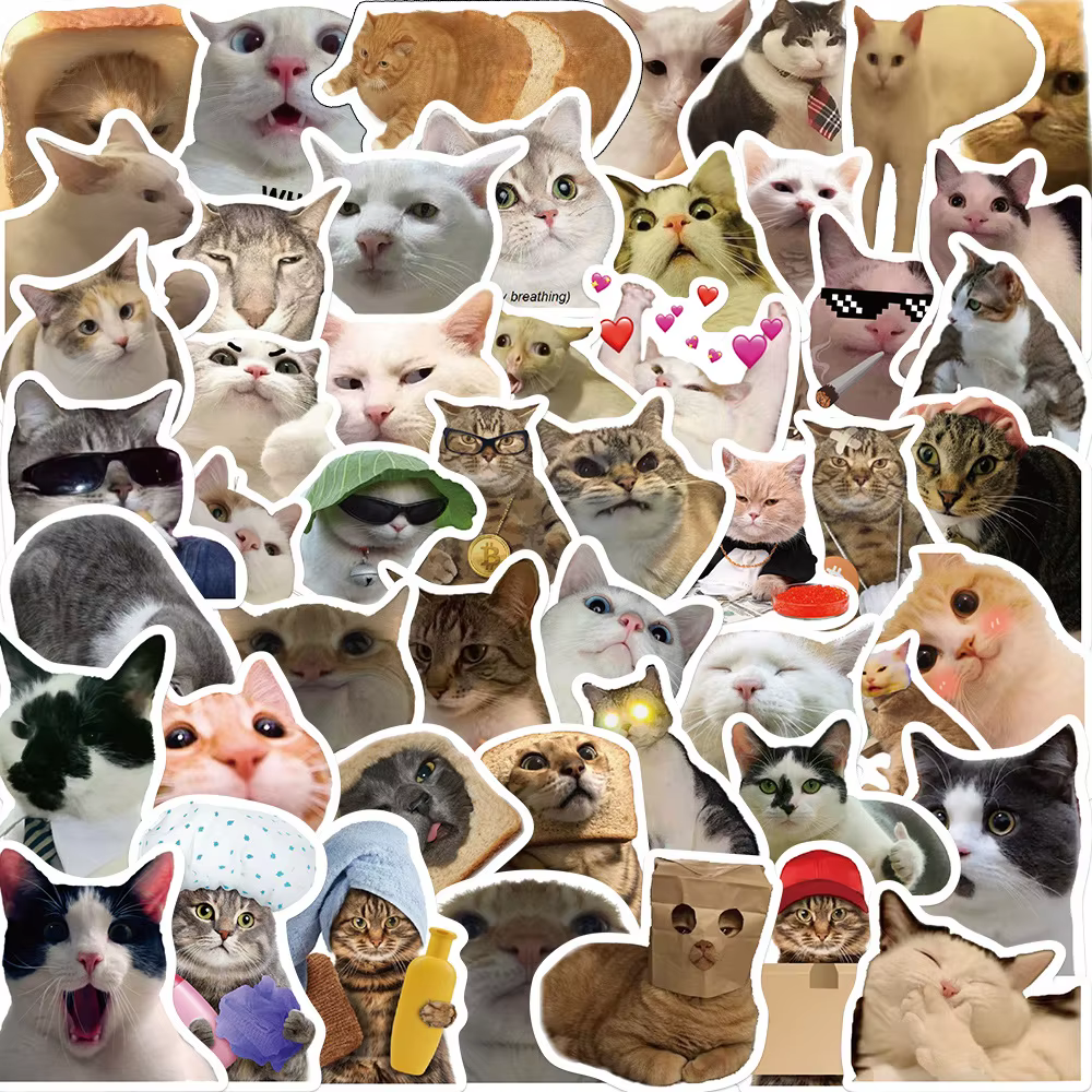 Pegatinas de pesca MEME - animales divertidos - imagen 4