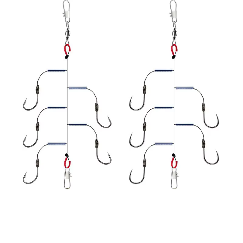 Línea Iseni con anzuelos Big Horse Hook anti-enredos - imagen 3