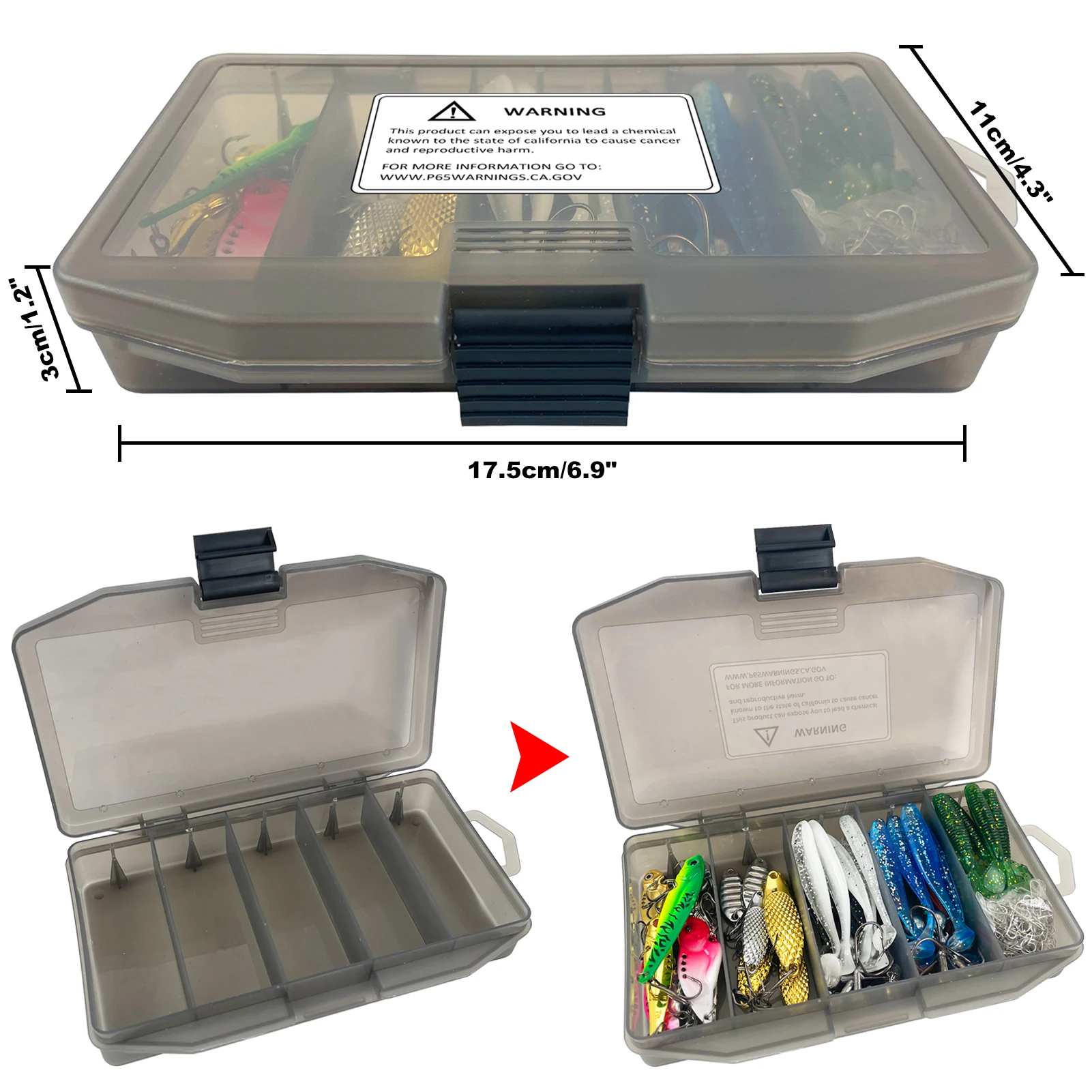 Kit de señuelos metálicos Vib FREE FISHER para pesca - imagen 4