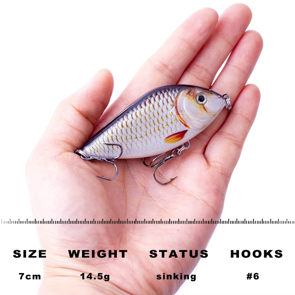 CCLTBA Jerkbait Glide 130mm wobbler sinking para lucio y muskie - imagen 5