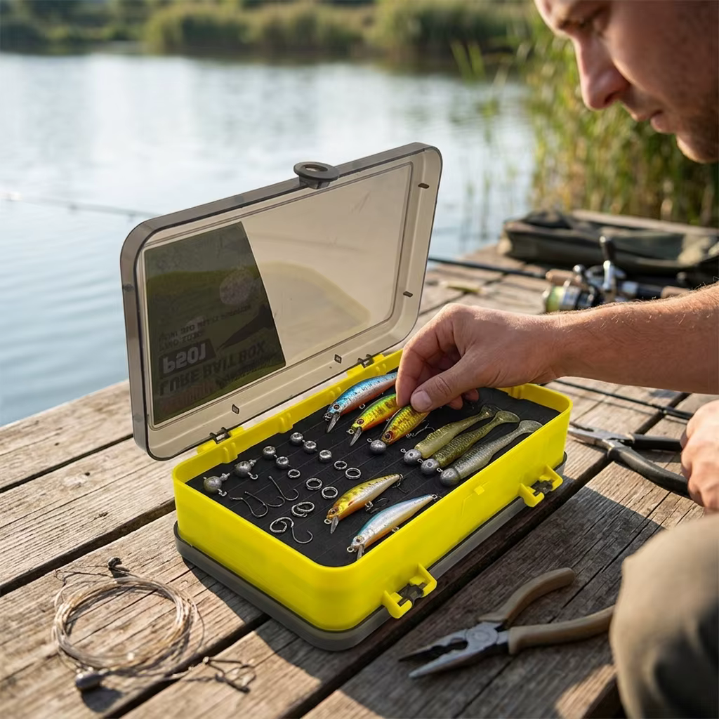 Caja Organizadora de Señuelos de Pesca – 2 Capas Gran Capacidad - imagen 5